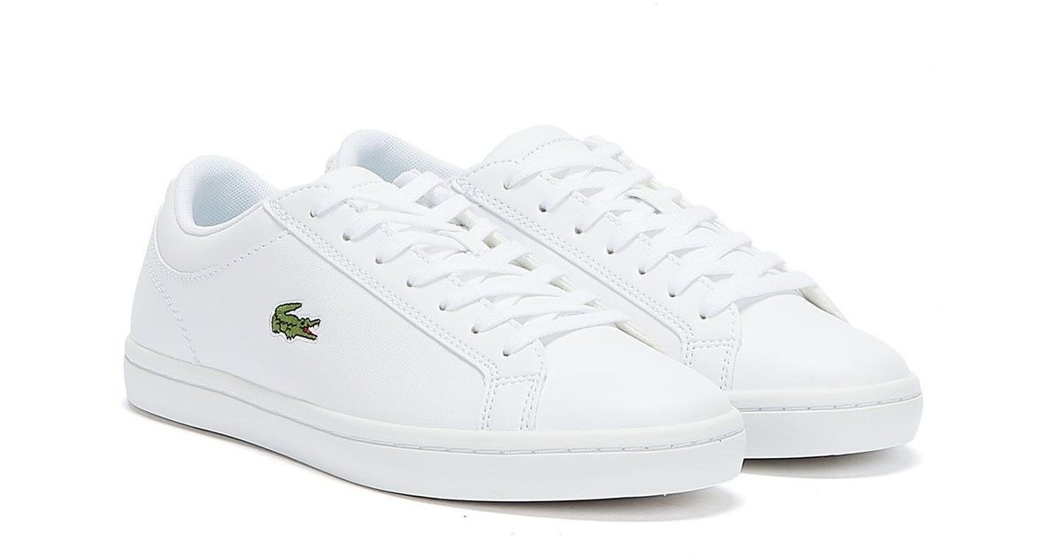 lacoste straightset white womens