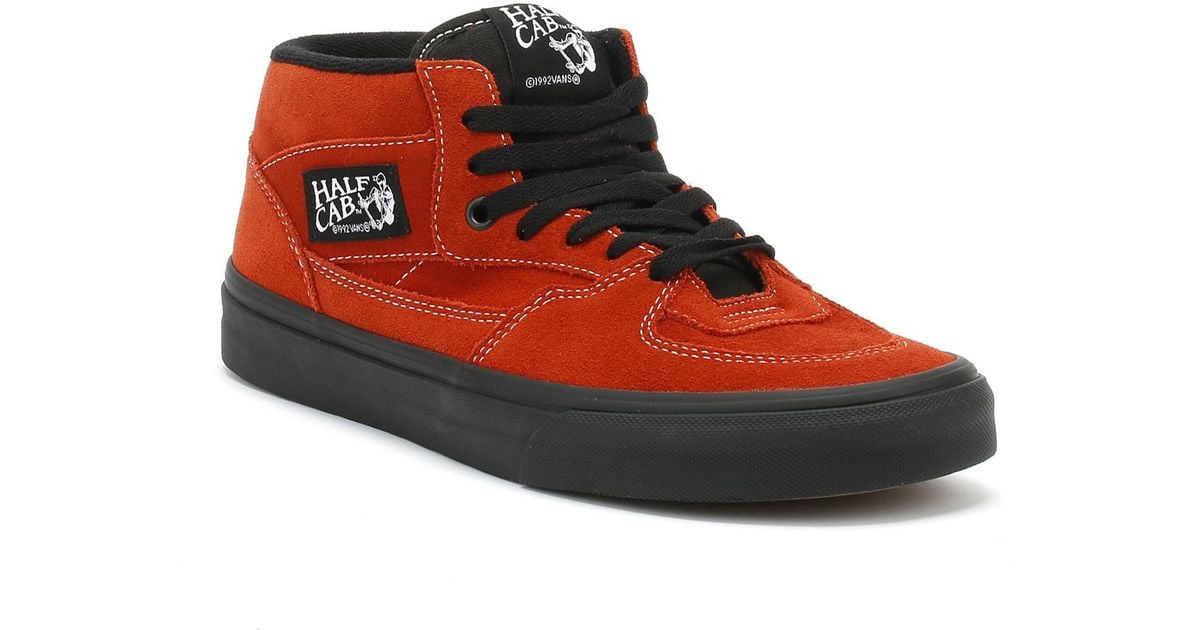 vans half cab red