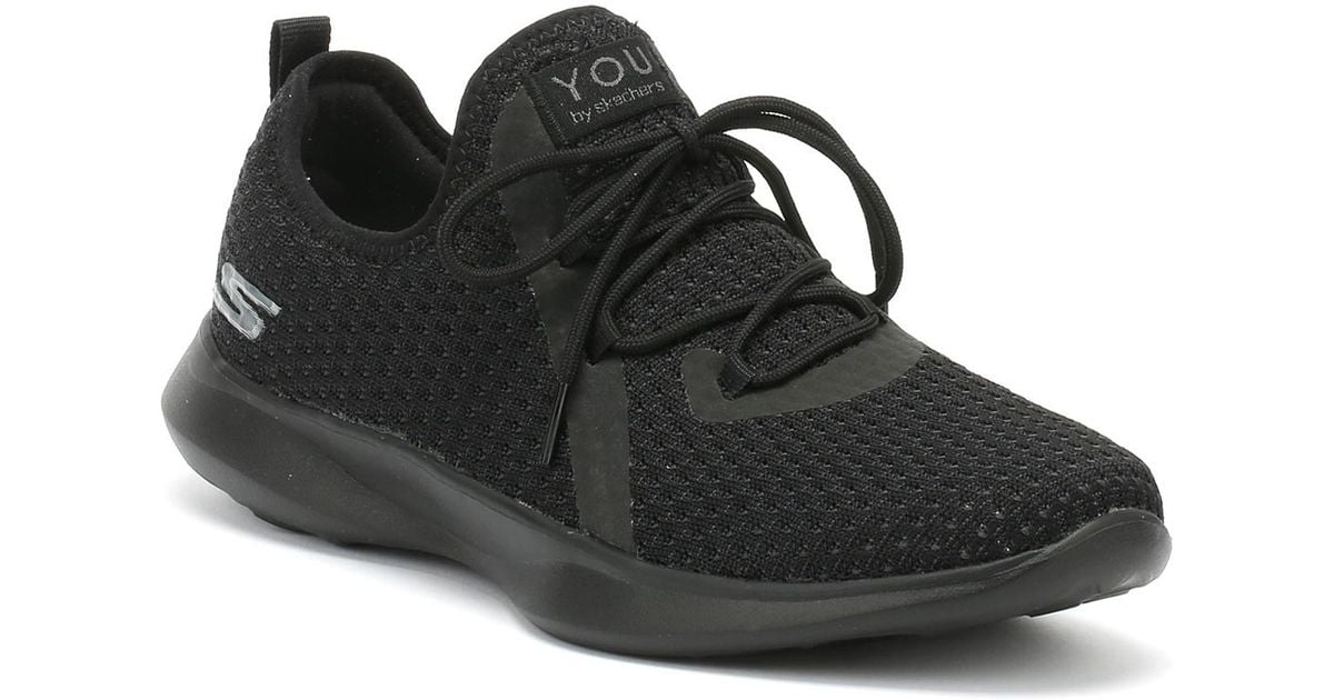 womens black skechers