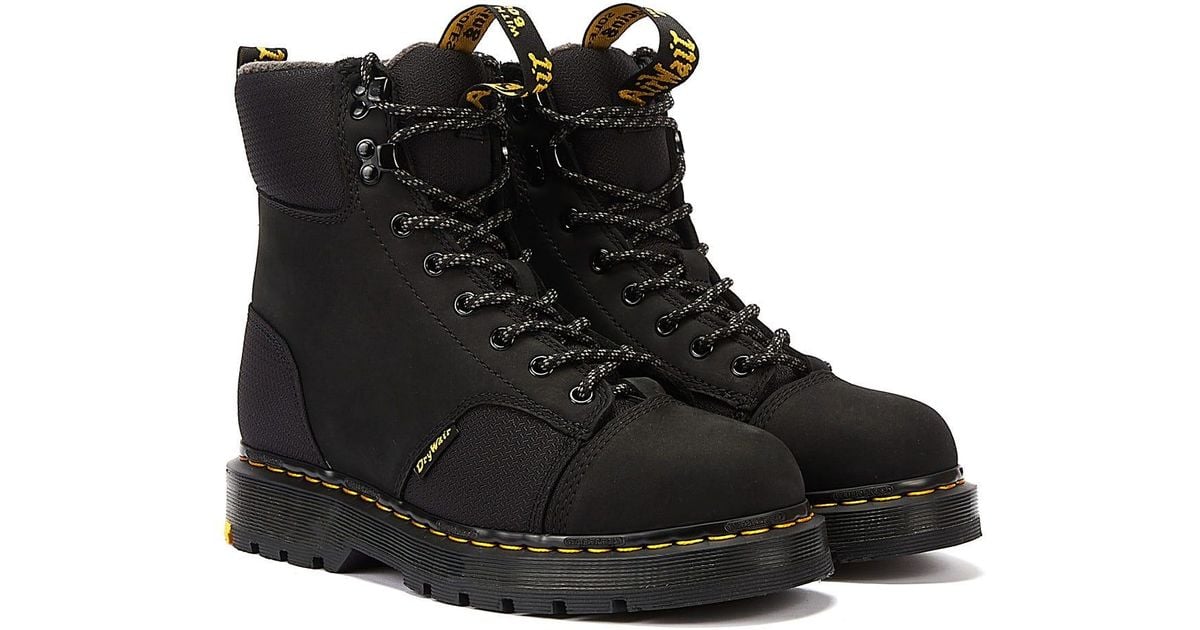 靴 Dr. Martens 1460LTT TRINITY 1460 Trinity Waterproof Slip Resistant Boots in Black | Dr