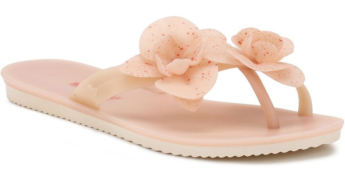 womens flower flip flops