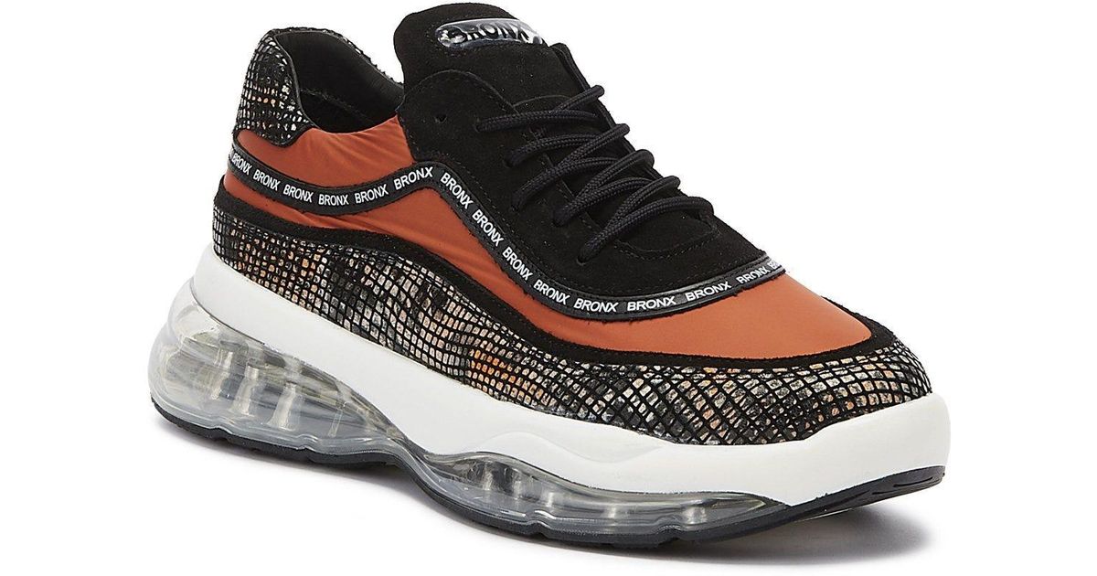 bronx black sneakers