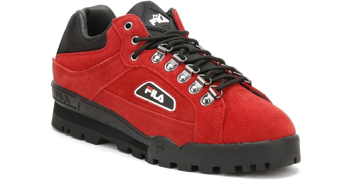 red and black fila