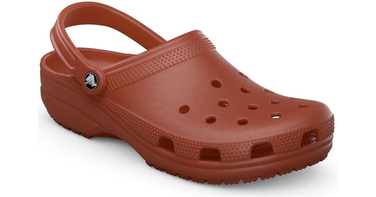 Crocs™ Classic Clog Synthetic Rust Clogs in Brown | Lyst UK
