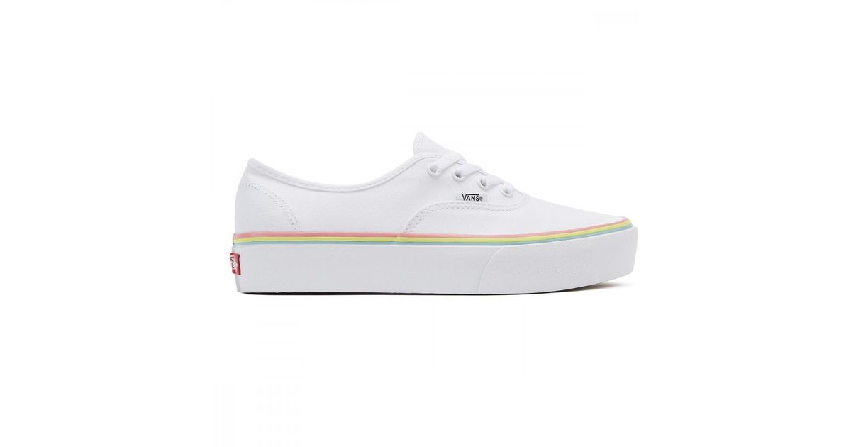 vans blanche arc en ciel