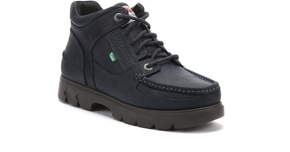 navy leather boots mens