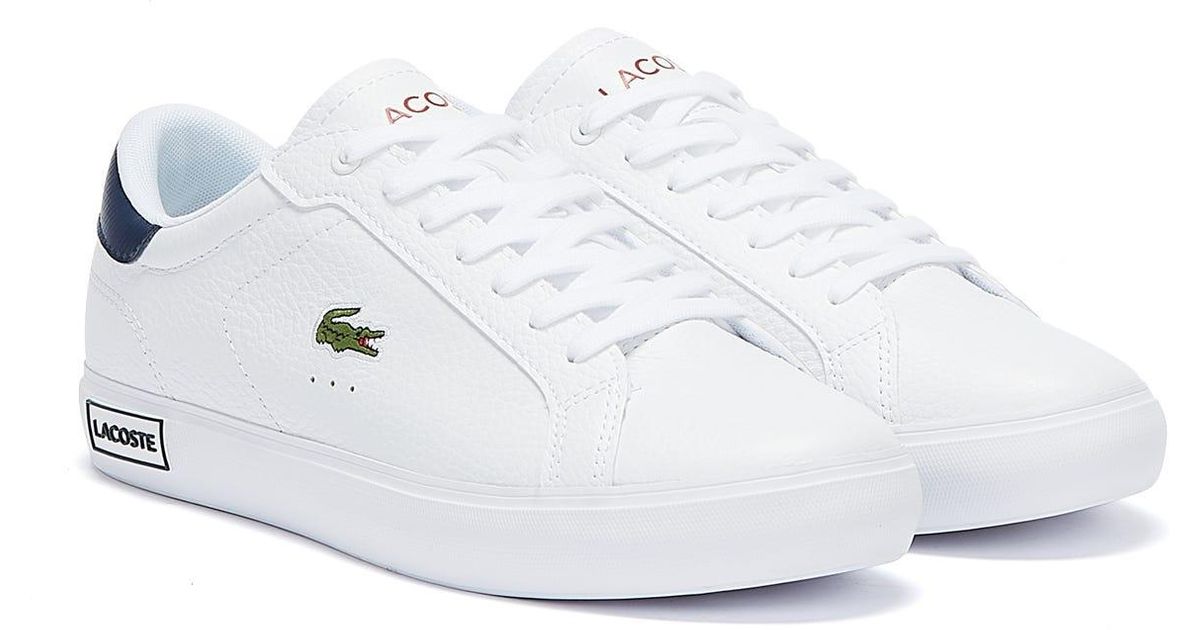 men's powercourt leather trainers