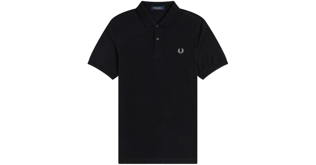 Fred Perry Polo M6000 Plain in Black for Men | Lyst