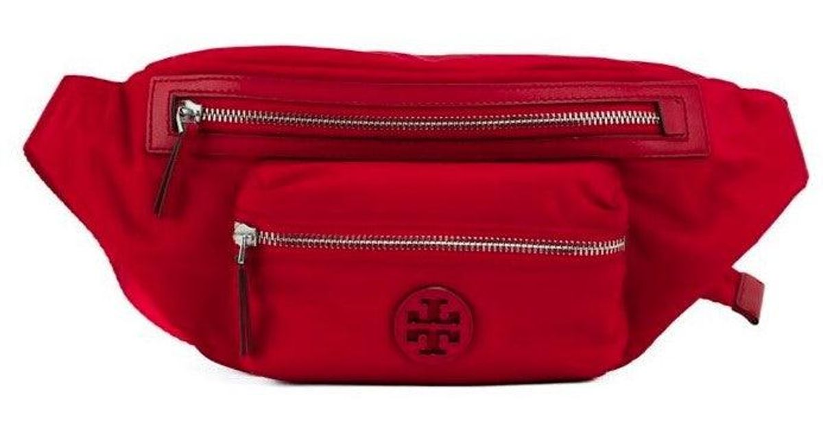 Tory Burch Medium Brilliant Red Nylon Adjustable Belt Bag Fanny Pack Lyst