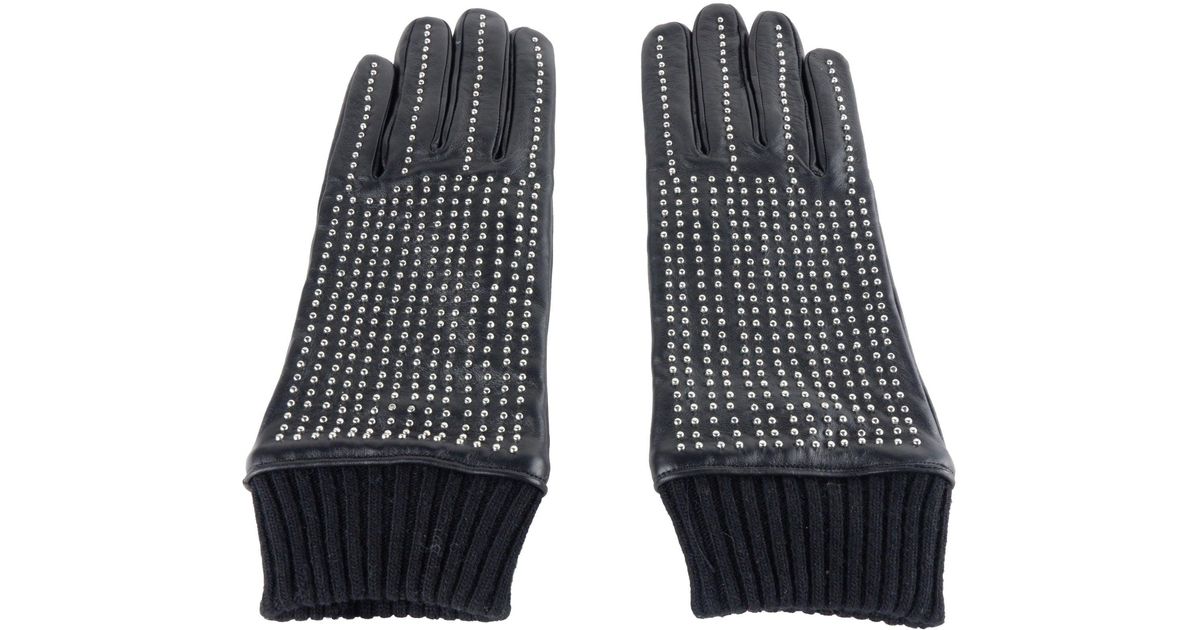 Class Roberto Cavalli Black Clt.003 Lamb Leather Gloves for Men | Lyst UK