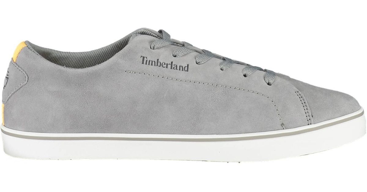 Timberland Gray Leather Sneaker for Men | Lyst