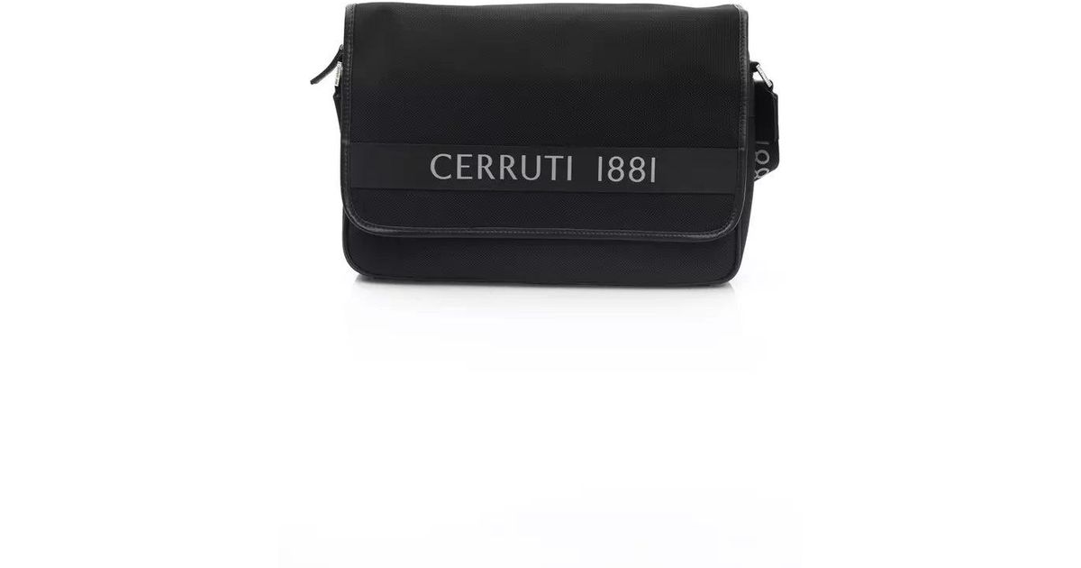 Cerruti 1881 Nylon Messenger Bag in Black for Men | Lyst