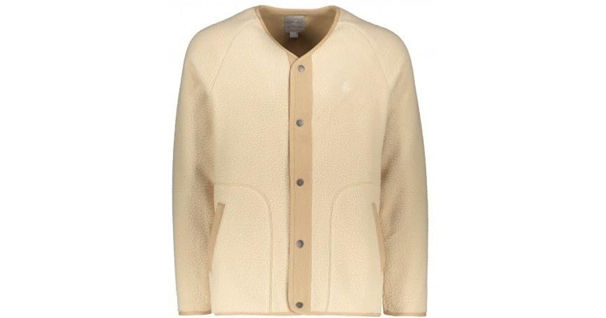 Gramicci Boa Fleece Jacket in Ivory (White) for Men - Lyst