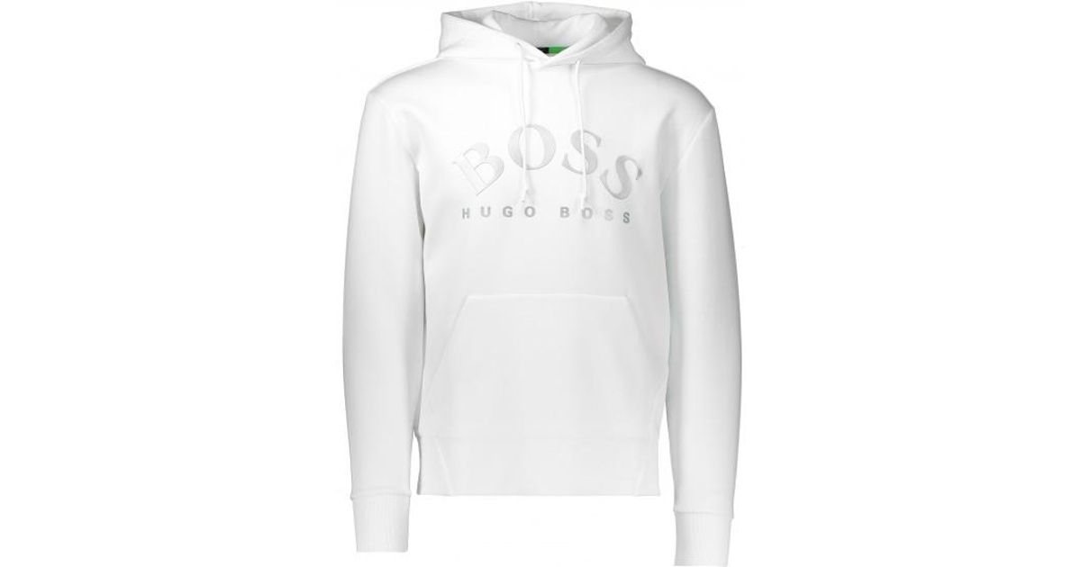 hugo boss sly hoodie white