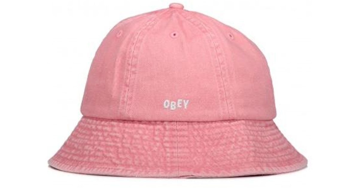 pale pink bucket hat