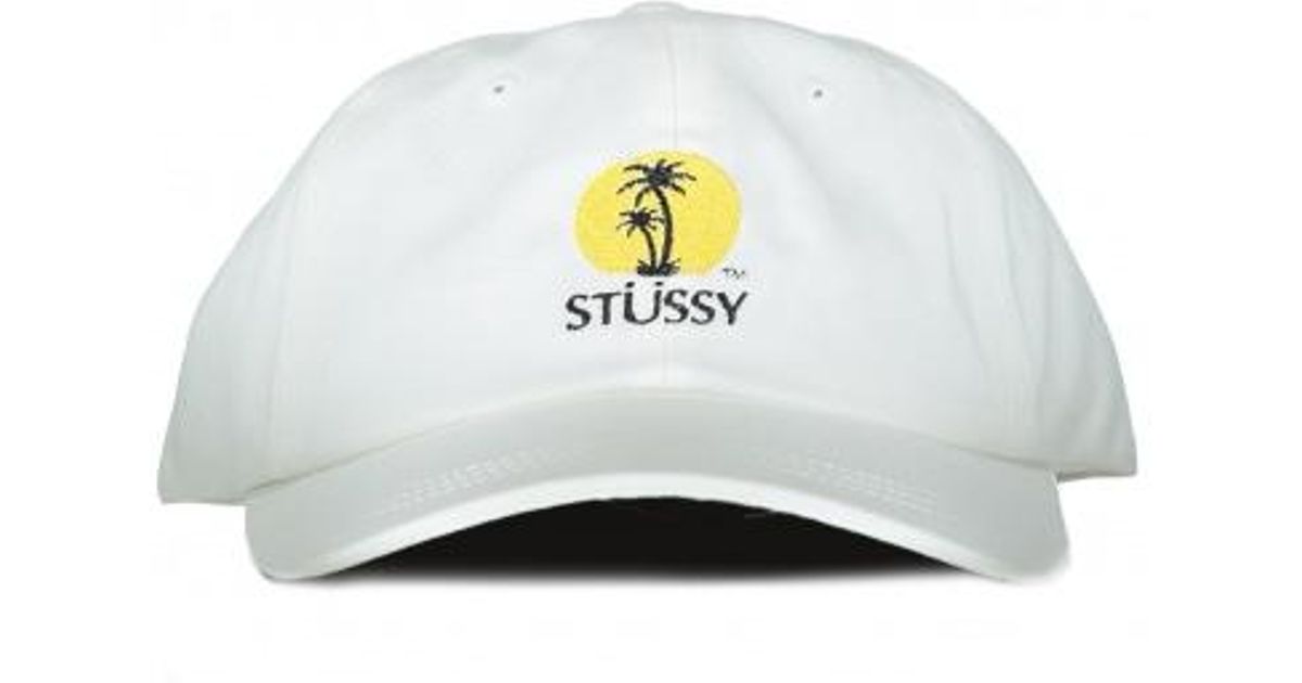 stussy white cap