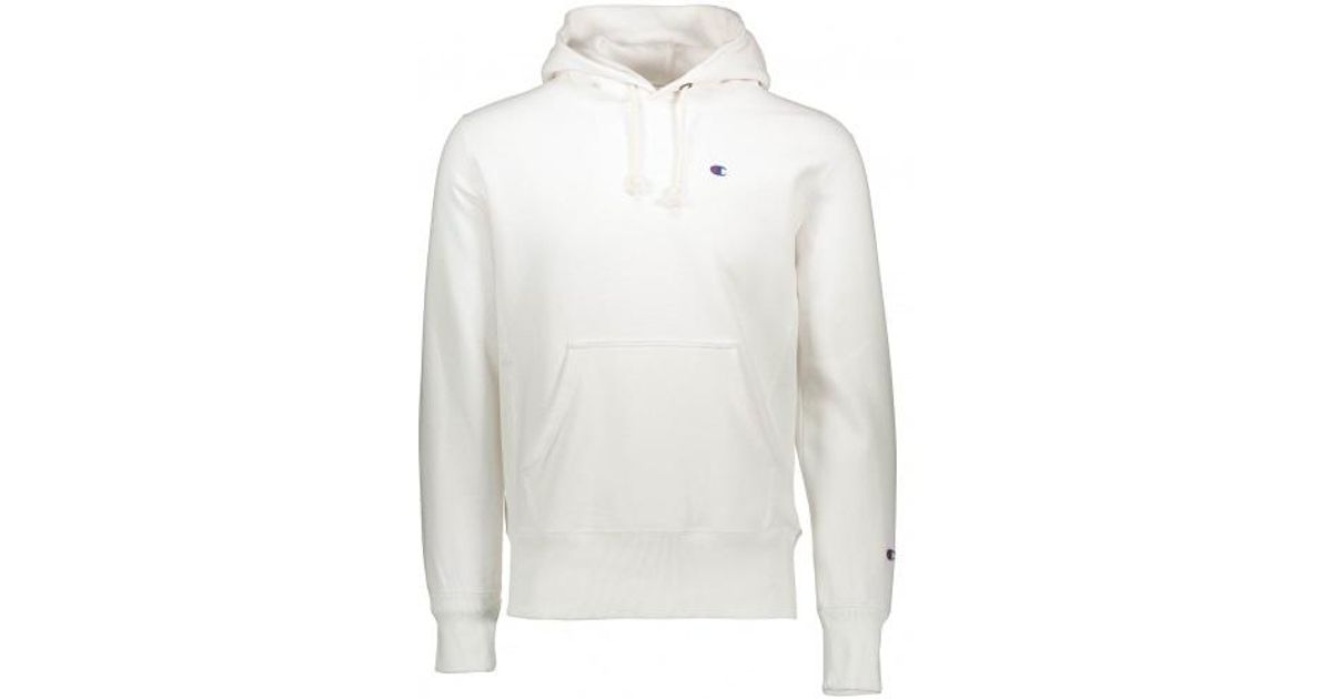 champion hooded sweatshirt white