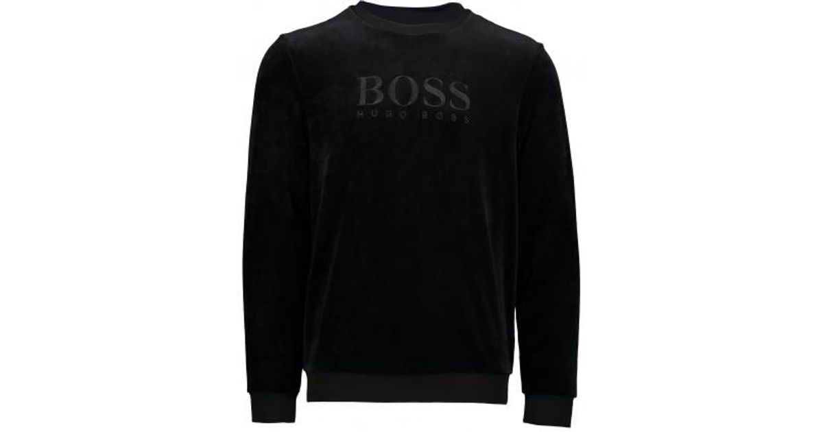 hugo boss velour sweatshirt