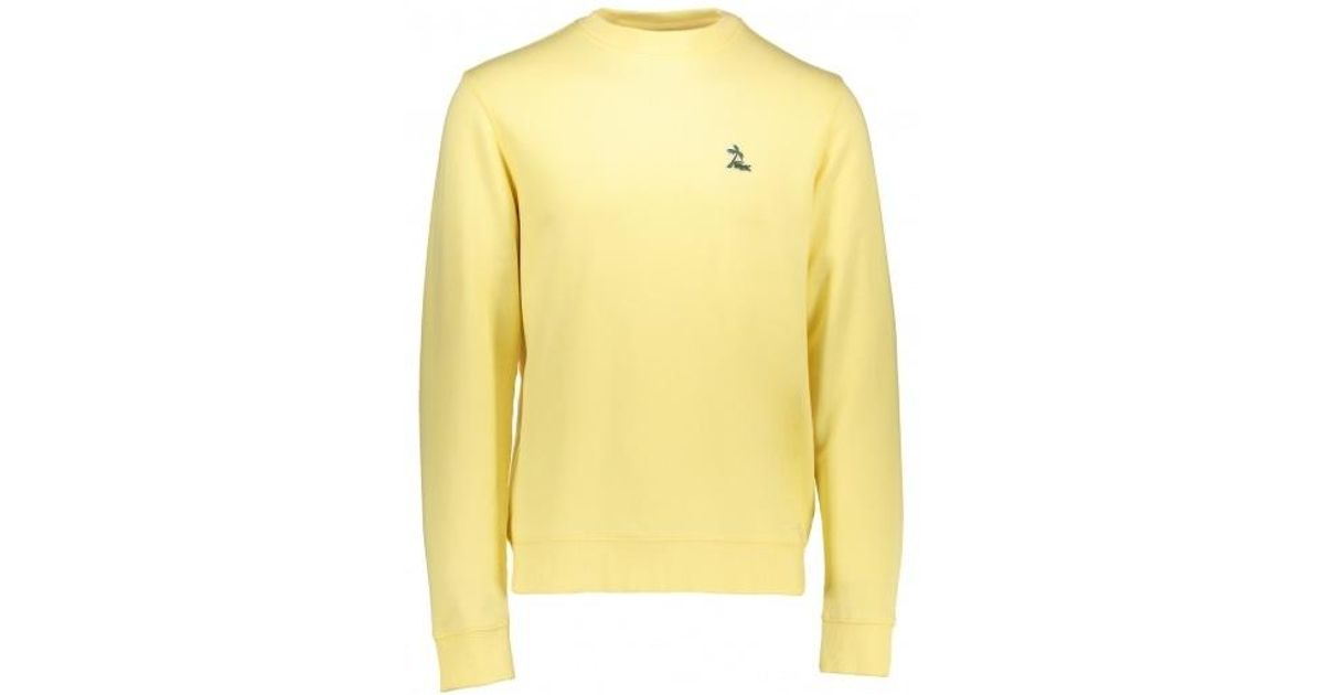 lacoste yellow sweatshirt