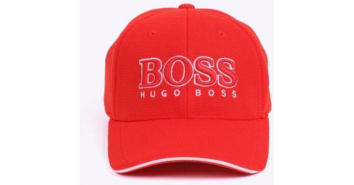 hugo boss red cap