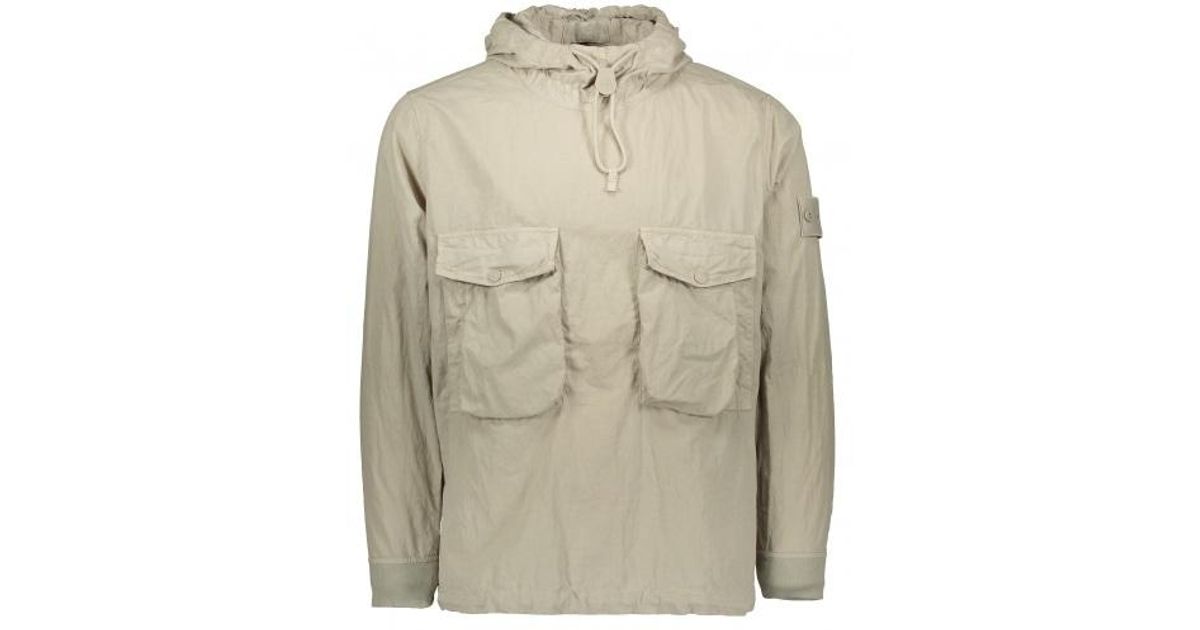 Stone Island Ghost Cotton Nylon Tela Jacket in Beige (Natural) for Men |  Lyst