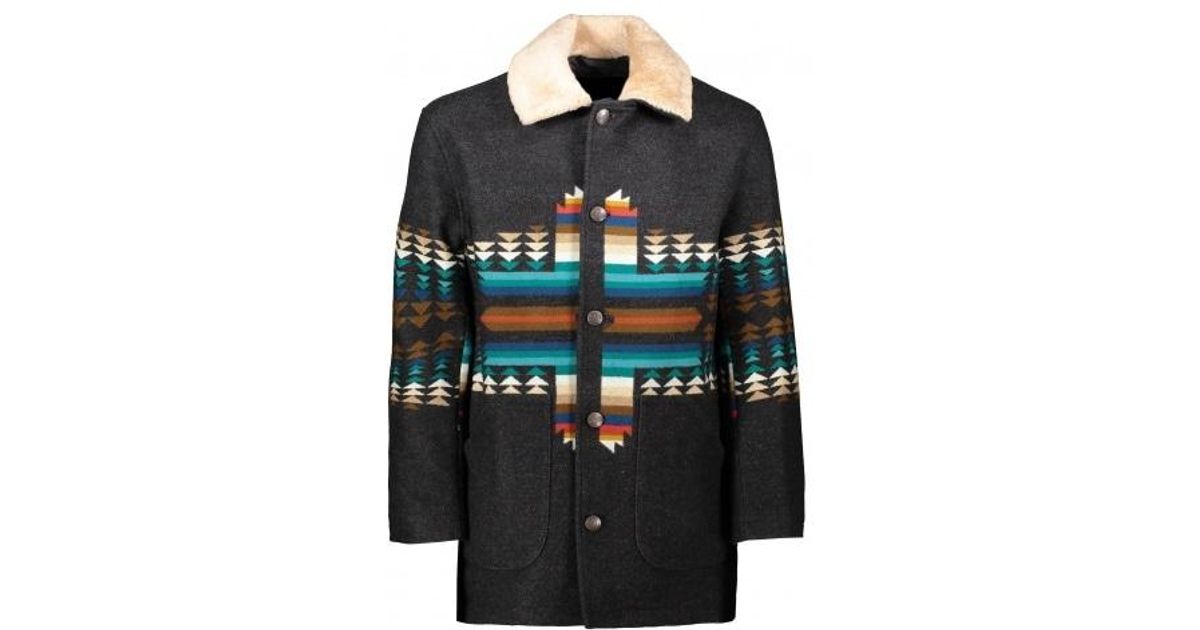 Pendleton Brownsville Shearling Collar Coat for Men Lyst
