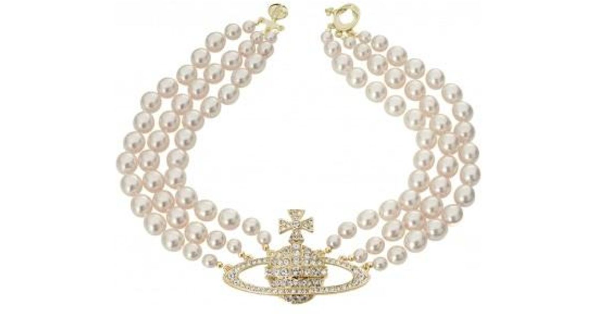 Vivienne Westwood Three Row Pearl 