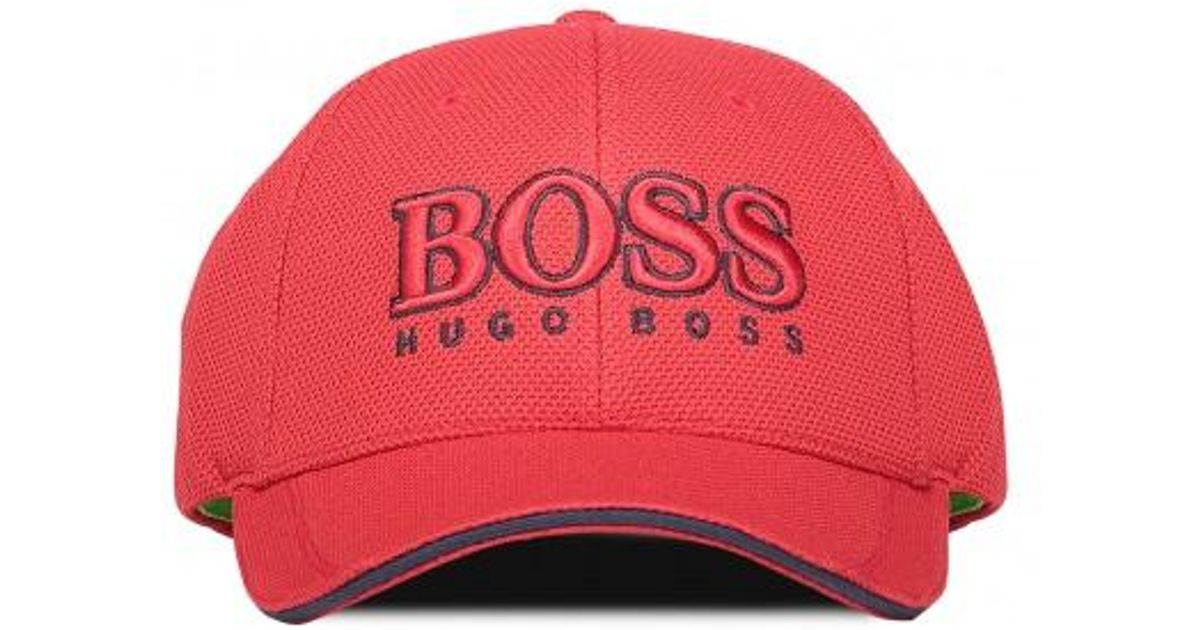 Hugo Boss Cap Us in Red for Men - Lyst