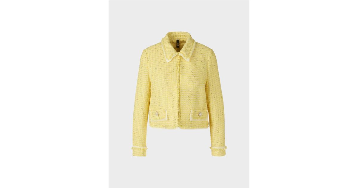 Marc Cain Lemon Green Jacket in Yellow Lyst UK