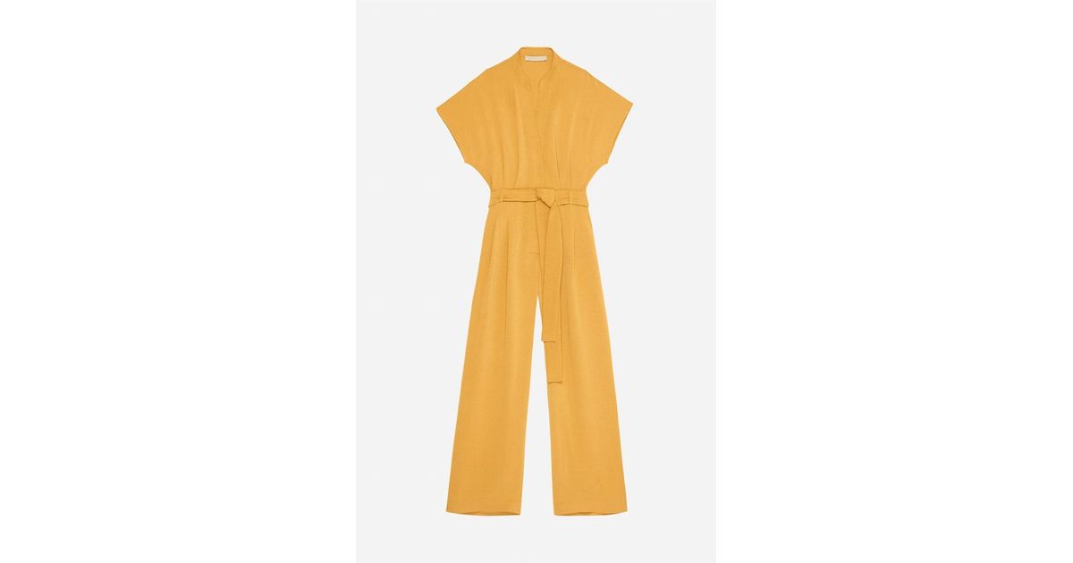 Vanessa Bruno Aliocha Jumpsuit in Yellow | Lyst