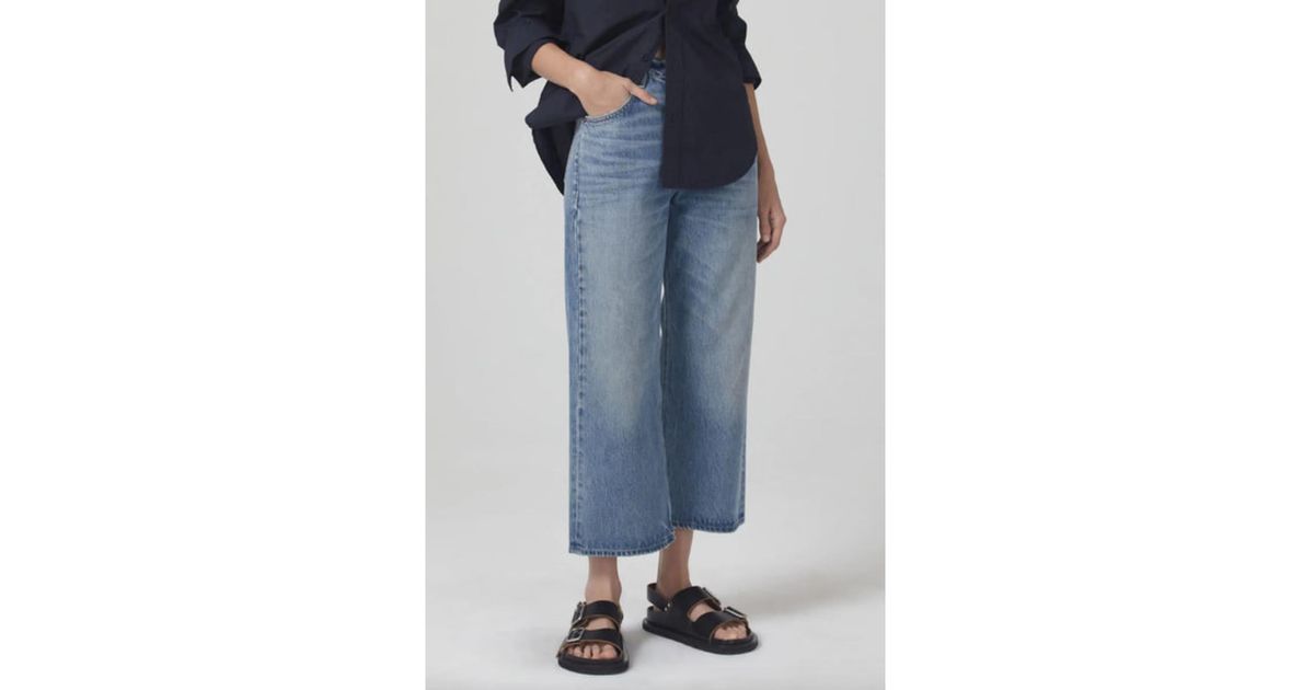 Citizens of Humanity Gaucho Vintage Soda Pop Wide Leg Jeans in Blue | Lyst