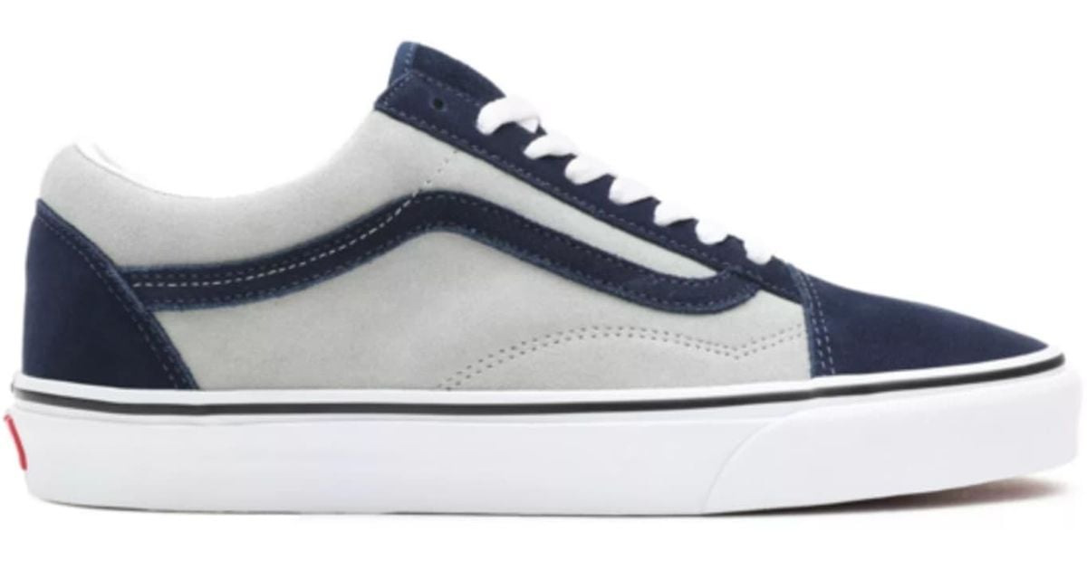 Vans 2-tone Suede Old Skool Shoes - Dress Blues/mineral in Gray for Men |  Lyst