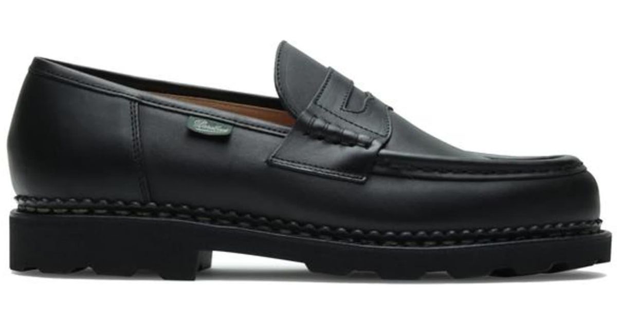 Paraboot Reims Leather Loafer Black for Men | Lyst UK