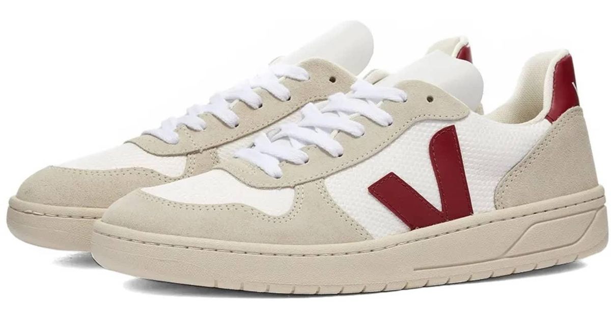 veja v10 b mesh white marsala