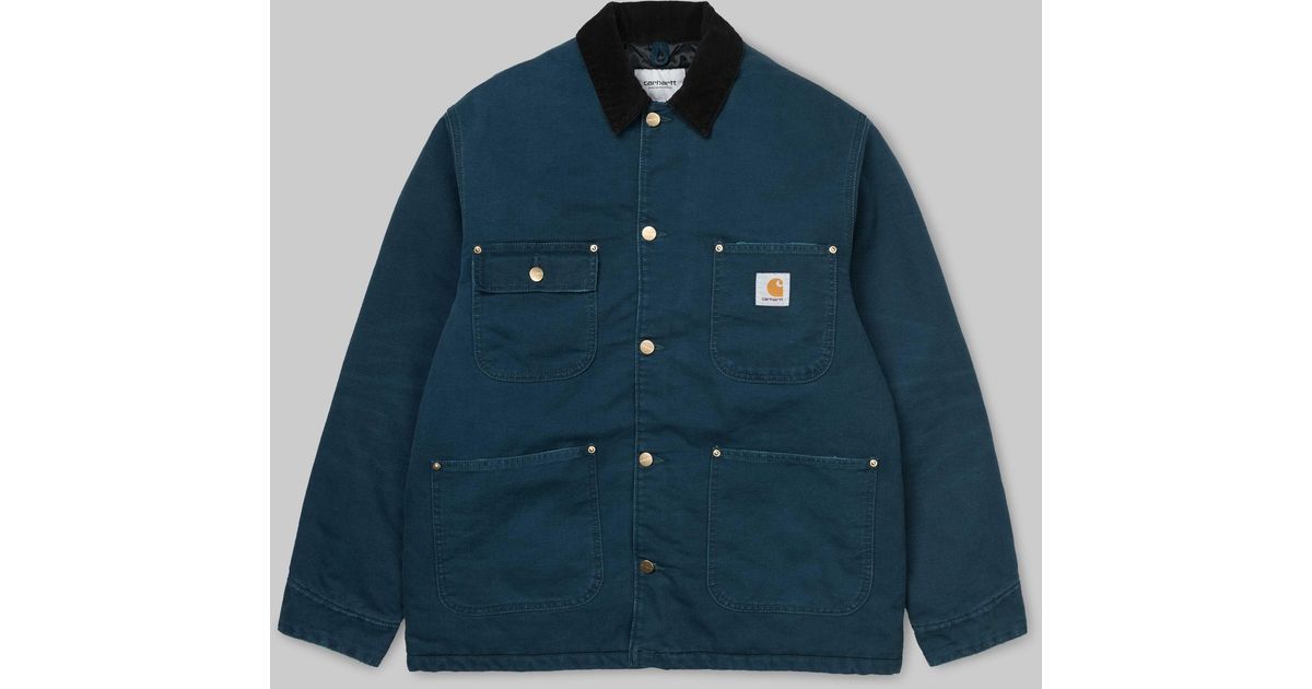 Carhartt Canvas Og Chore Coat in Blue for Men - Lyst