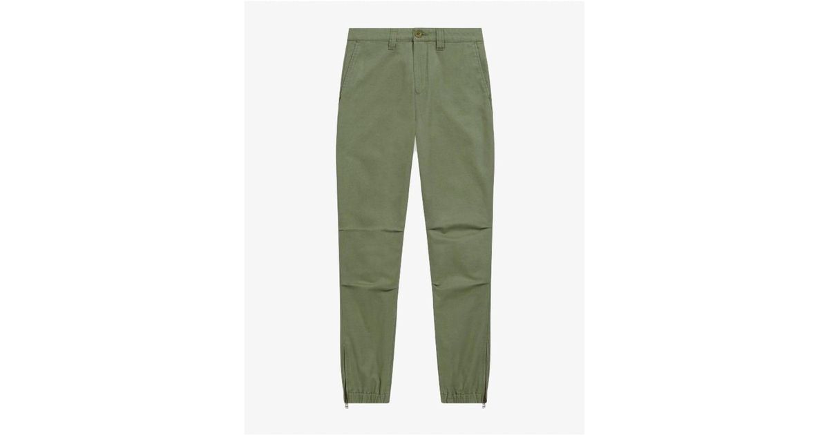 Khaki Militaire Cuffed Pants da Uomo di Belstaff in Verde | Lyst