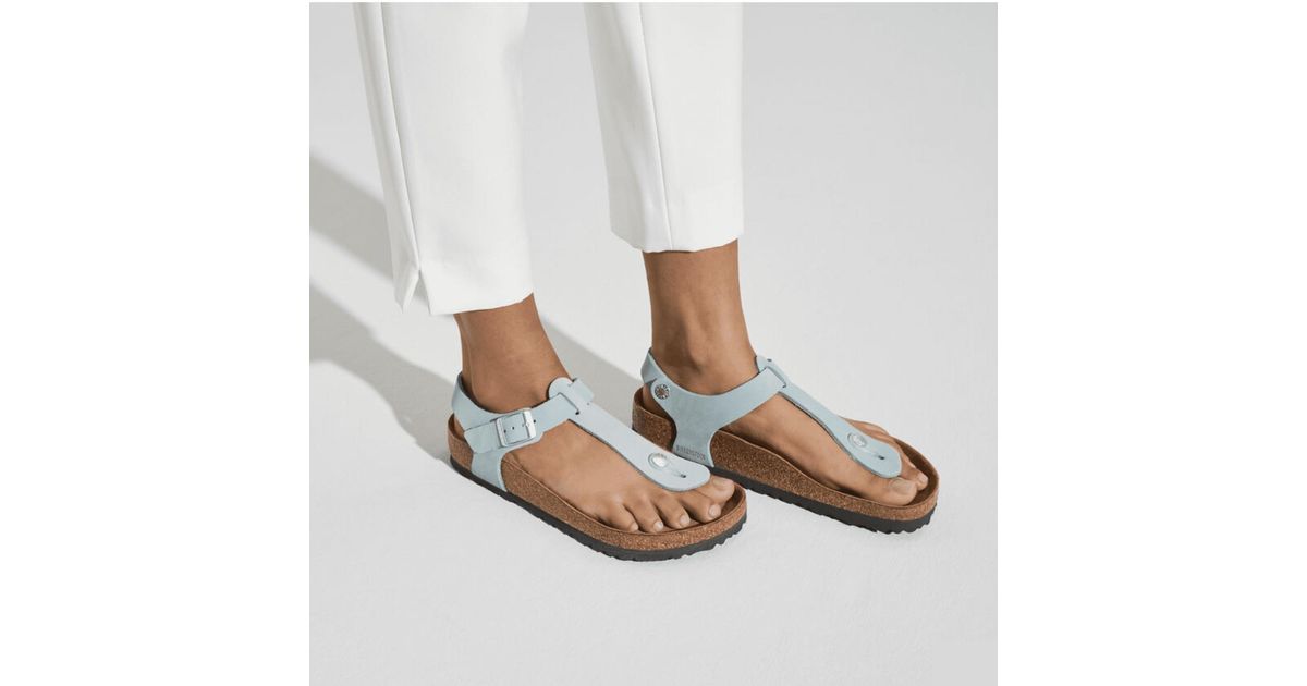 Or Kairo Nubuck Leather Sandals Or Faded Aqua di Birkenstock | Lyst