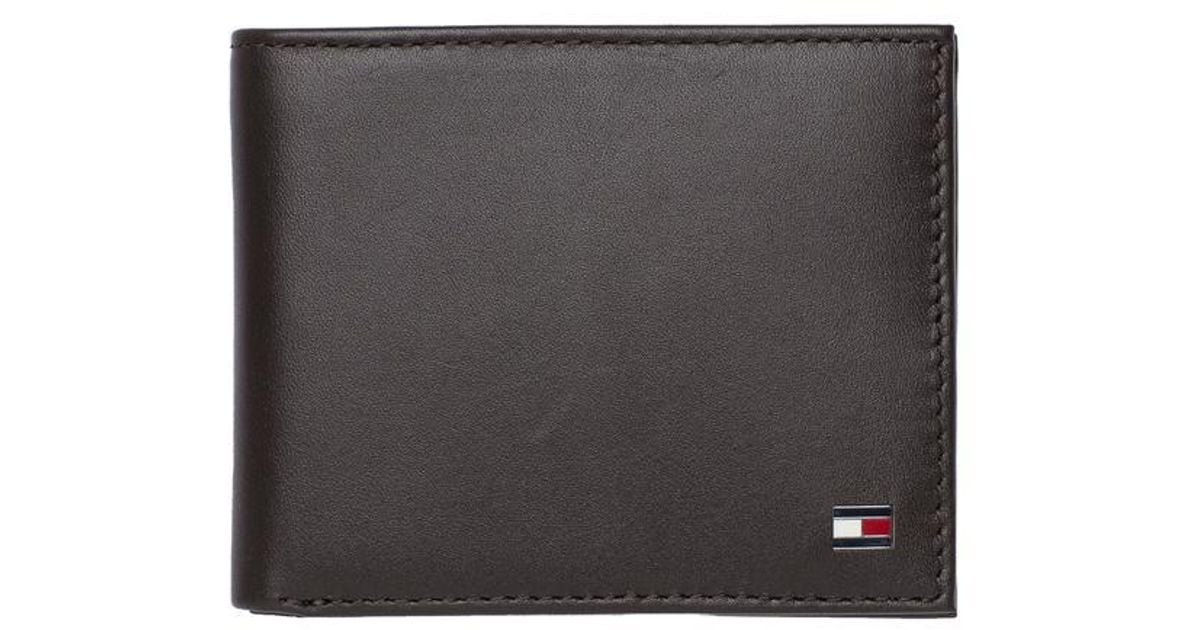tommy hilfiger small embossed bifold wallet