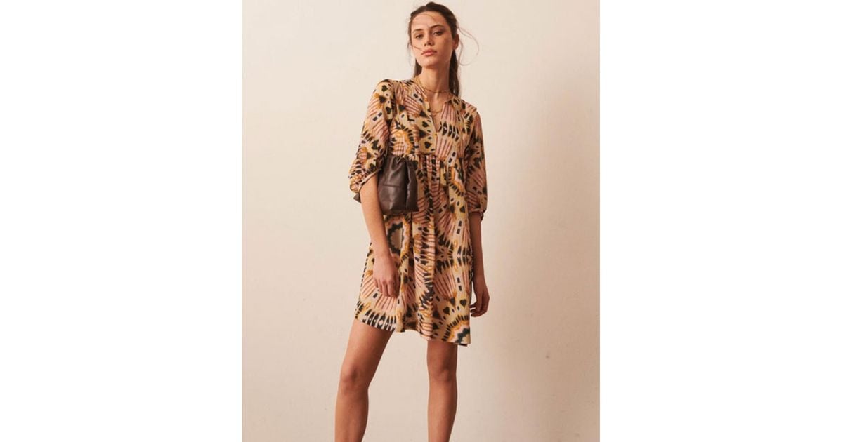 Robe cleo beige Ba sh en coloris Marron Lyst