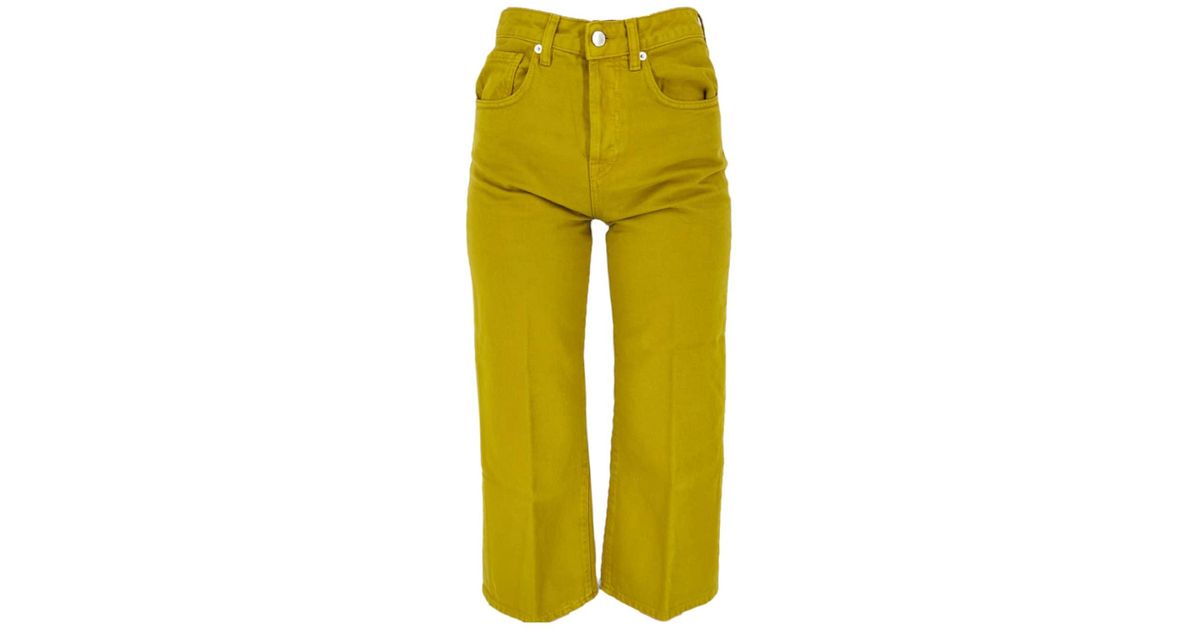 TRUE NYC Pants Zaira Light Pistache in Yellow | Lyst