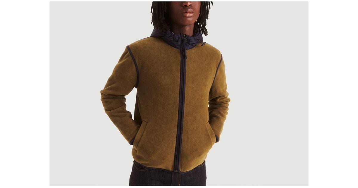 Aigle Fadum Hooded Fleece Jacket in Brown for Men Lyst UK