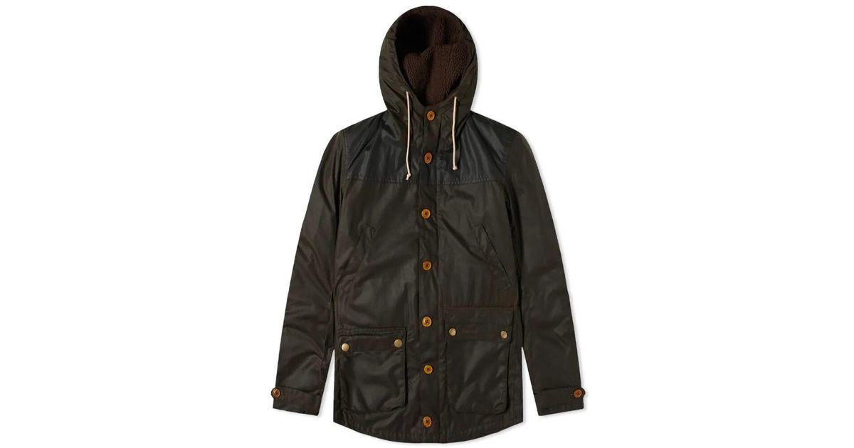 Barbour Cotton Barbour Game Parka Olive in Sand (Green) for Men | Lyst