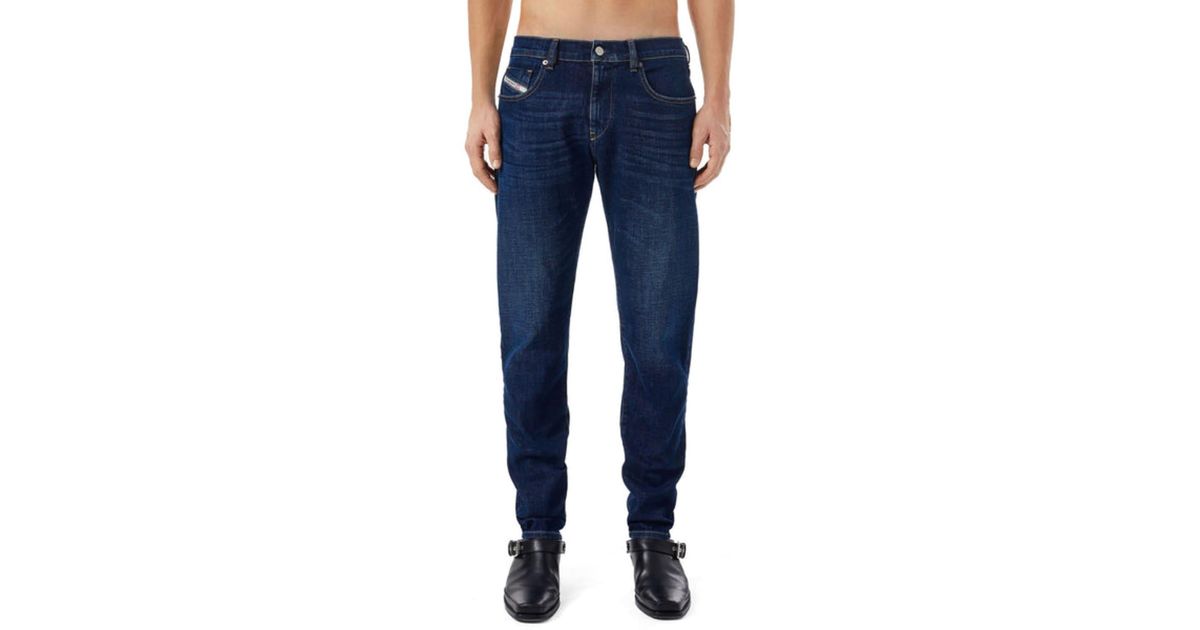 DIESEL D-strukt 09b90 Slim Fit Jeans in Blue for Men | Lyst