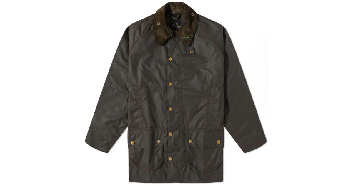 Barbour 40th Anniversary Beaufort Wax Jacket Olive in Gray | Lyst