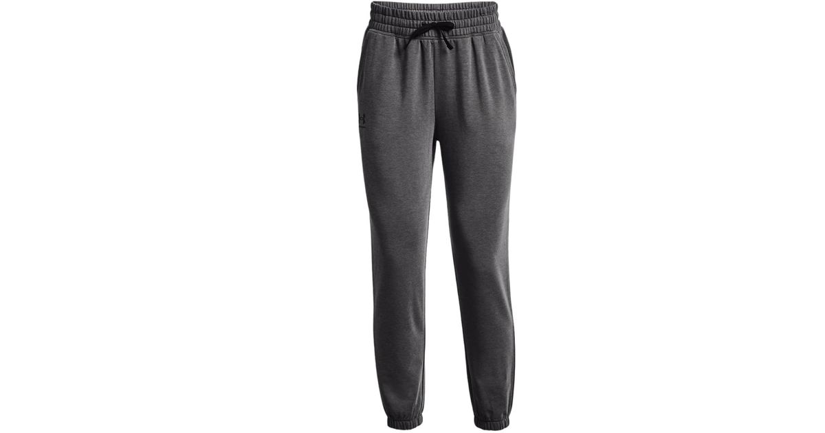 Under Armour Pantaloni Rival Terry Donna Jet Gray / Black for Men | Lyst