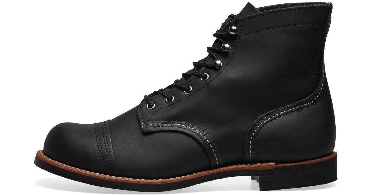 Red Wing 42 Size Black Harness Leather 