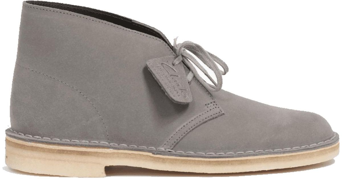 Clarks Desert Boot Grey Stone in Gray for Men | Lyst
