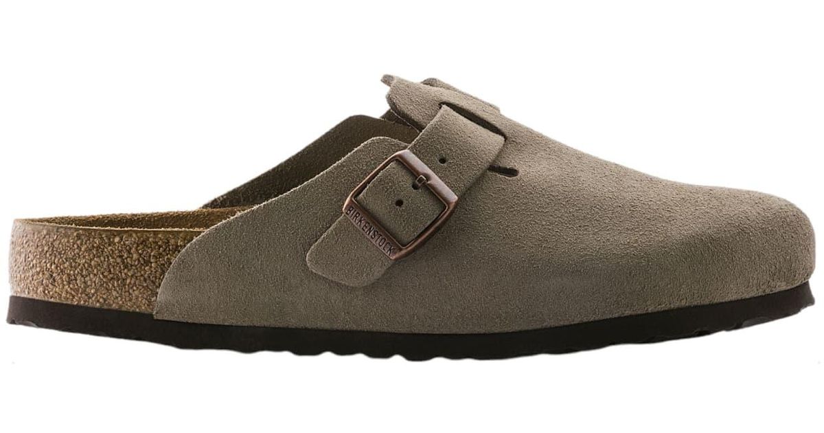 Birkenstock Boston Taupe Sandals in Brown for Men Lyst