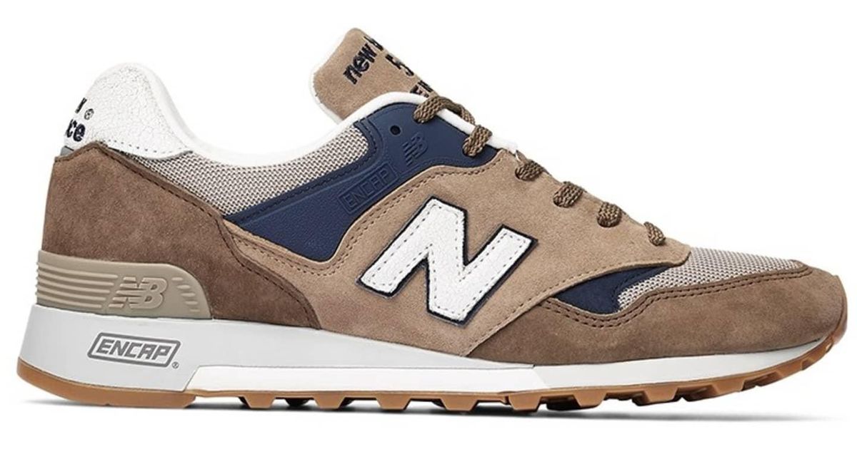 New Balance Made In England Sand, Brown Blue Shoes for Men |