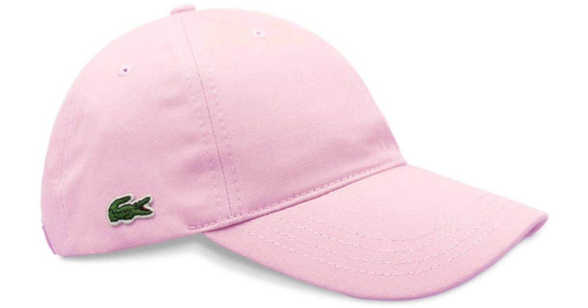 Lacoste Rk4709 Embroidered Cotton Cap 